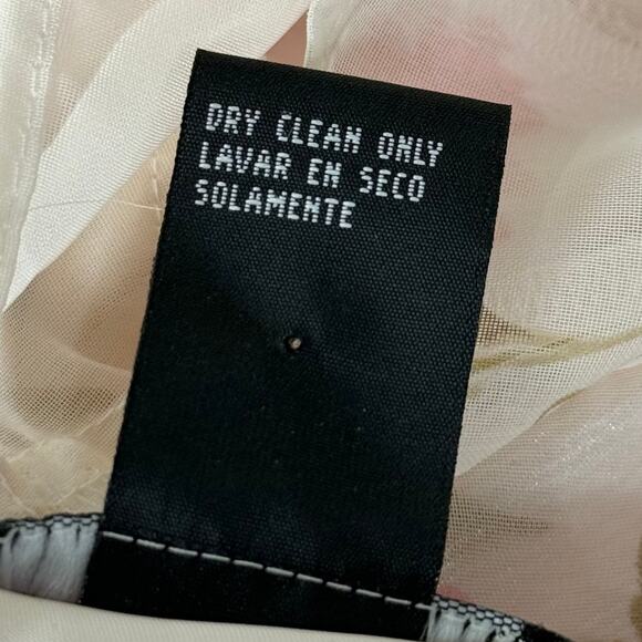 Vintage 90s Pink Floral Dress Romantic Dolly Coquette Garden Party Femme Fairy 6 - Picture 5 of 5